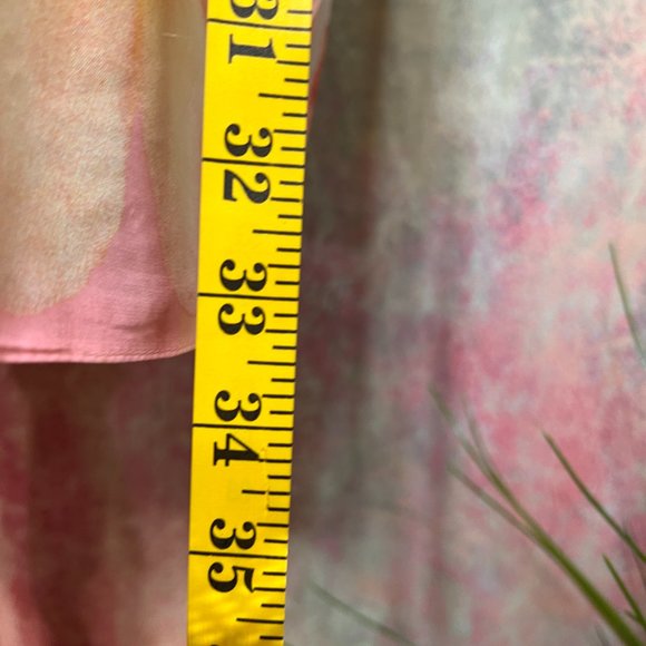 VTG 📌Michele Boyard 90s Floral Design Long Blouse with Double Row Button Down - Picture 10 of 16